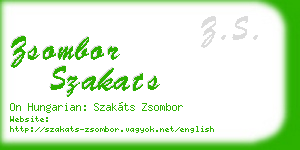 zsombor szakats business card